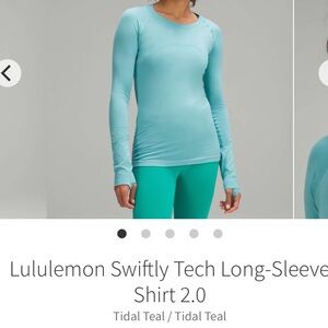 lululemon teal swiftly